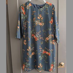 Floral half sleeve dress